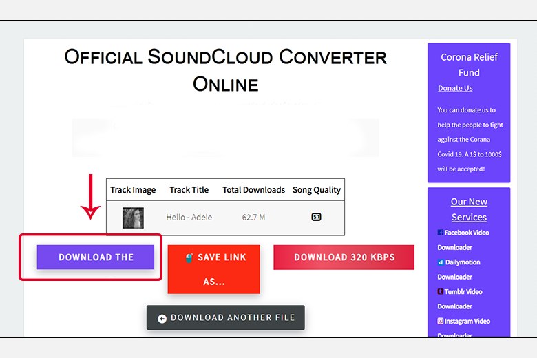 Ấn Download The để tải nhạc về Ấn Download The để tải nhạc về